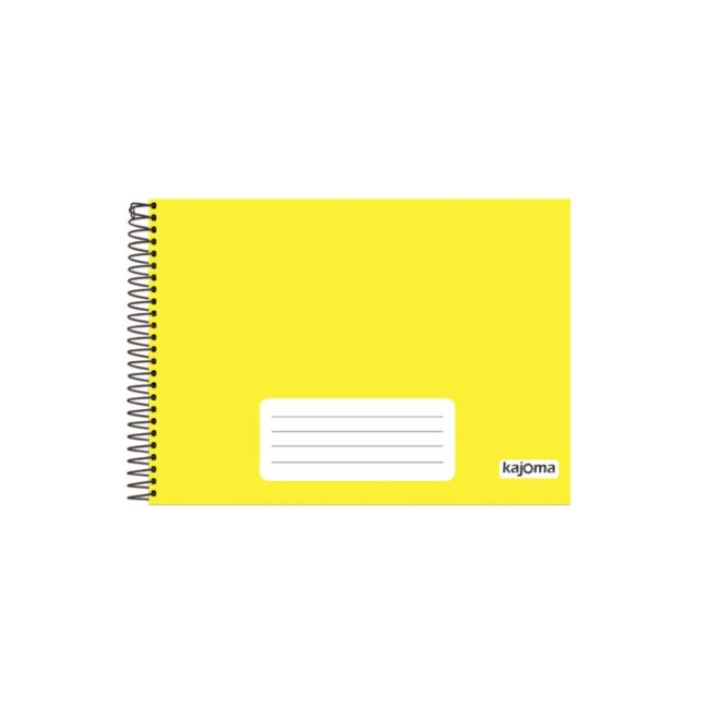 Caderno-Capa-Dura-de-Desenho-Espiral-Amarelo