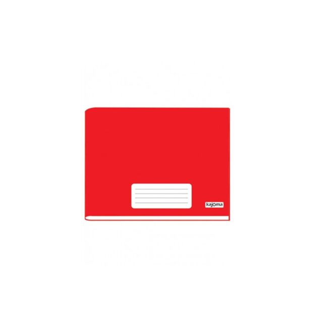 caderno-vermelho-kajoma-96-folhas-caligrafia