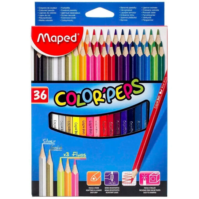 Lápis de Cor Color Peps 36 Cores Maped